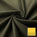 14 COLOURS - 7-14 Wale Mix Needlecord Corduroy Fabric Dress Upholstery Material