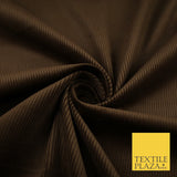 14 COLOURS - 7-14 Wale Mix Needlecord Corduroy Fabric Dress Upholstery Material