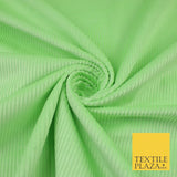 14 COLOURS - 7-14 Wale Mix Needlecord Corduroy Fabric Dress Upholstery Material
