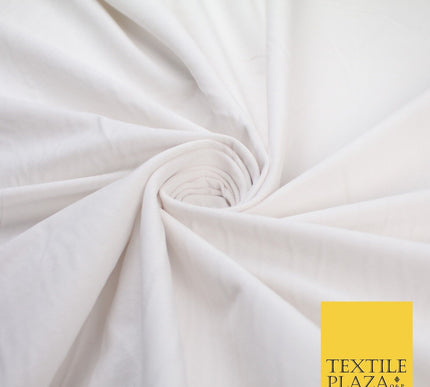 WHITE 30 Wale Fine Needlecord Corduroy Fabric Dress Upholstery Cushion 56" 9169