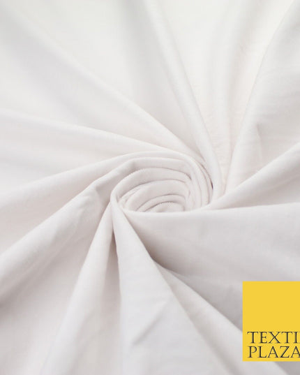 WHITE 30 Wale Fine Needlecord Corduroy Fabric Dress Upholstery Cushion 56" 9169