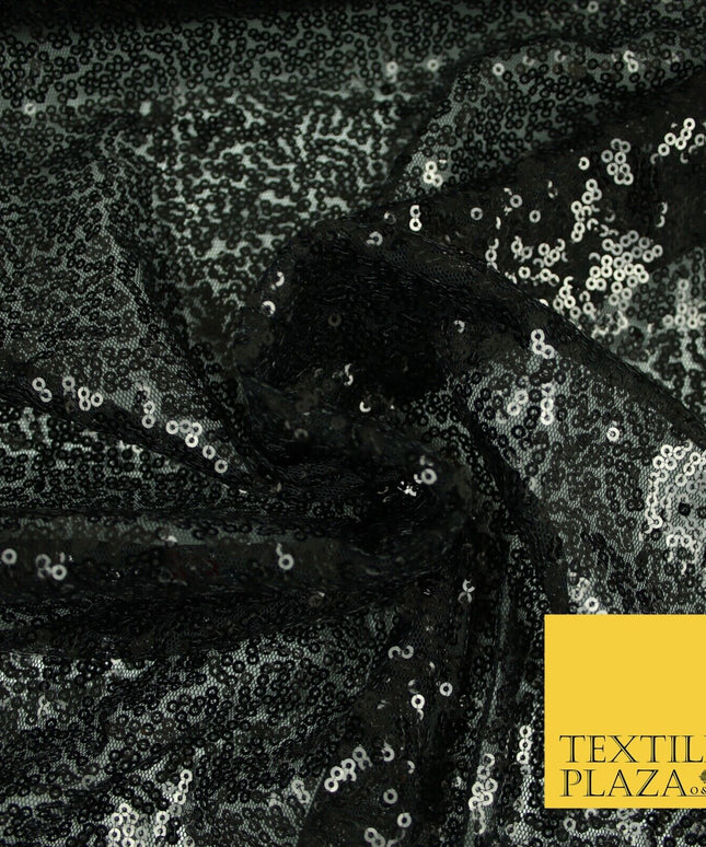 24 COLOURS -Sequin Sparkly Shiny Stretch Fine Mesh Net Tulle Fancy Dress Fabric