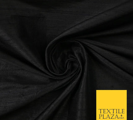 45 COLOURS Luxury 100% PURE Plain Dupion SLUB Textured Raw Silk Handloom Fabric