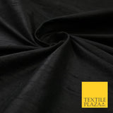 45 COLOURS Luxury 100% PURE Plain Dupion SLUB Textured Raw Silk Handloom Fabric
