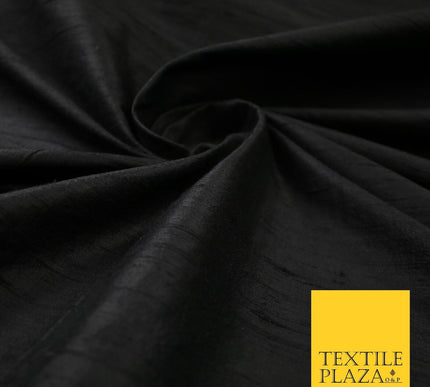 45 COLOURS Luxury 100% PURE Plain Dupion SLUB Textured Raw Silk Handloom Fabric
