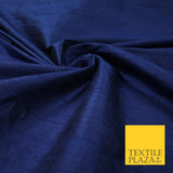 45 COLOURS Luxury 100% PURE Plain Dupion SLUB Textured Raw Silk Handloom Fabric