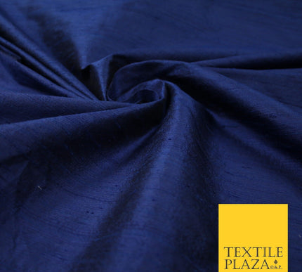 45 COLOURS Luxury 100% PURE Plain Dupion SLUB Textured Raw Silk Handloom Fabric