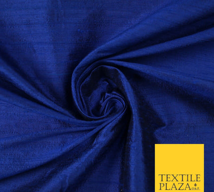 45 COLOURS Luxury 100% PURE Plain Dupion SLUB Textured Raw Silk Handloom Fabric