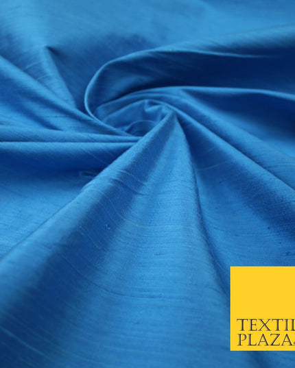 45 COLOURS Luxury 100% PURE Plain Dupion SLUB Textured Raw Silk Handloom Fabric