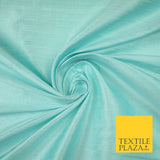 45 COLOURS Luxury 100% PURE Plain Dupion SLUB Textured Raw Silk Handloom Fabric