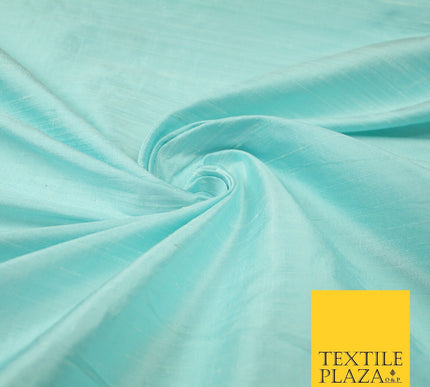45 COLOURS Luxury 100% PURE Plain Dupion SLUB Textured Raw Silk Handloom Fabric