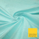 45 COLOURS Luxury 100% PURE Plain Dupion SLUB Textured Raw Silk Handloom Fabric