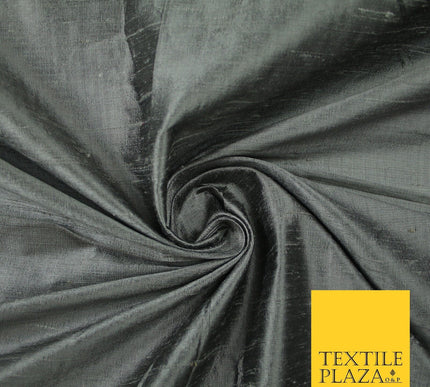 45 COLOURS Luxury 100% PURE Plain Dupion SLUB Textured Raw Silk Handloom Fabric