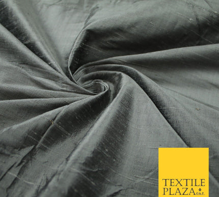 45 COLOURS Luxury 100% PURE Plain Dupion SLUB Textured Raw Silk Handloom Fabric