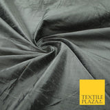 45 COLOURS Luxury 100% PURE Plain Dupion SLUB Textured Raw Silk Handloom Fabric