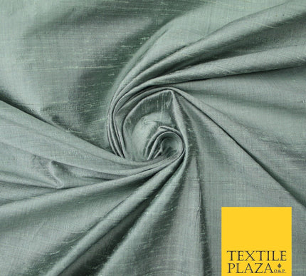 45 COLOURS Luxury 100% PURE Plain Dupion SLUB Textured Raw Silk Handloom Fabric