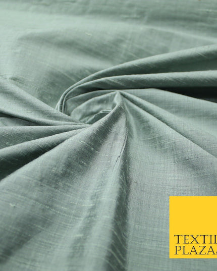 45 COLOURS Luxury 100% PURE Plain Dupion SLUB Textured Raw Silk Handloom Fabric