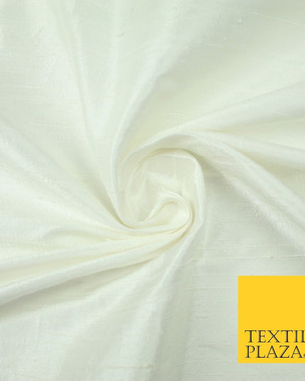 45 COLOURS Luxury 100% PURE Plain Dupion SLUB Textured Raw Silk Handloom Fabric
