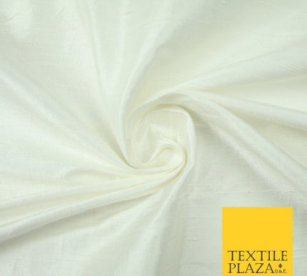 45 COLOURS Luxury 100% PURE Plain Dupion SLUB Textured Raw Silk Handloom Fabric
