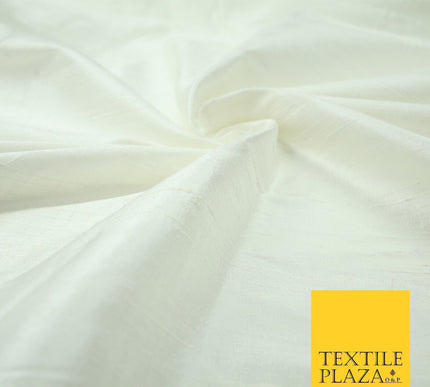 45 COLOURS Luxury 100% PURE Plain Dupion SLUB Textured Raw Silk Handloom Fabric