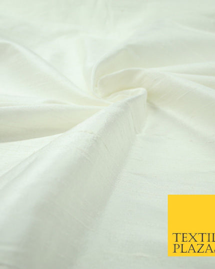 45 COLOURS Luxury 100% PURE Plain Dupion SLUB Textured Raw Silk Handloom Fabric