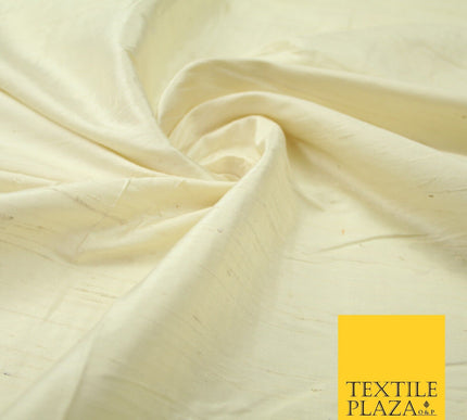 45 COLOURS Luxury 100% PURE Plain Dupion SLUB Textured Raw Silk Handloom Fabric