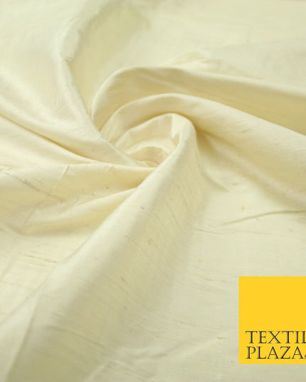 45 COLOURS Luxury 100% PURE Plain Dupion SLUB Textured Raw Silk Handloom Fabric