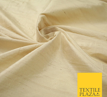 45 COLOURS Luxury 100% PURE Plain Dupion SLUB Textured Raw Silk Handloom Fabric