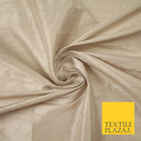 45 COLOURS Luxury 100% PURE Plain Dupion SLUB Textured Raw Silk Handloom Fabric
