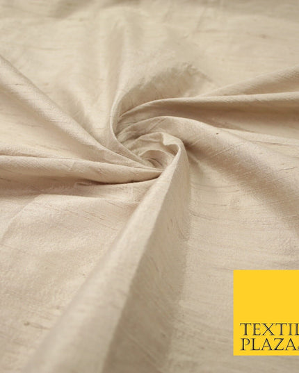 45 COLOURS Luxury 100% PURE Plain Dupion SLUB Textured Raw Silk Handloom Fabric