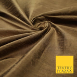 45 COLOURS Luxury 100% PURE Plain Dupion SLUB Textured Raw Silk Handloom Fabric