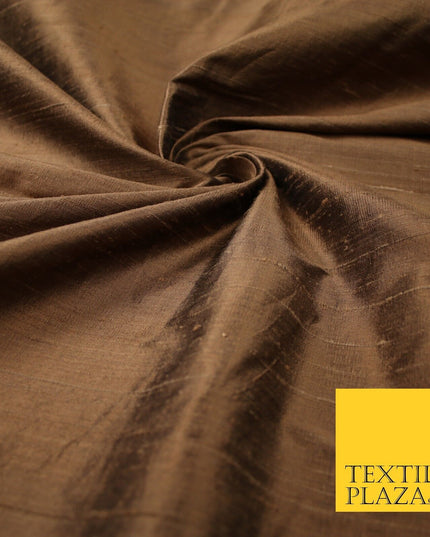 45 COLOURS Luxury 100% PURE Plain Dupion SLUB Textured Raw Silk Handloom Fabric