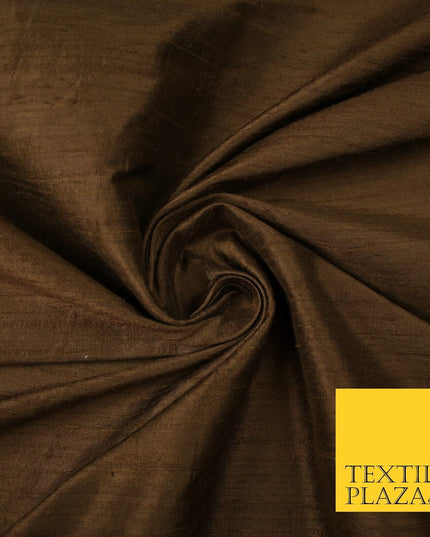 45 COLOURS Luxury 100% PURE Plain Dupion SLUB Textured Raw Silk Handloom Fabric