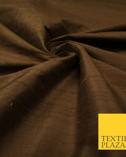 45 COLOURS Luxury 100% PURE Plain Dupion SLUB Textured Raw Silk Handloom Fabric