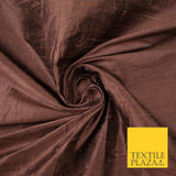 45 COLOURS Luxury 100% PURE Plain Dupion SLUB Textured Raw Silk Handloom Fabric
