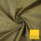 45 COLOURS Luxury 100% PURE Plain Dupion SLUB Textured Raw Silk Handloom Fabric