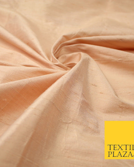 45 COLOURS Luxury 100% PURE Plain Dupion SLUB Textured Raw Silk Handloom Fabric