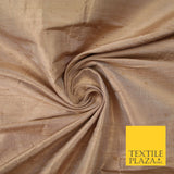 45 COLOURS Luxury 100% PURE Plain Dupion SLUB Textured Raw Silk Handloom Fabric