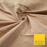 45 COLOURS Luxury 100% PURE Plain Dupion SLUB Textured Raw Silk Handloom Fabric