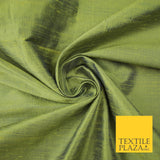 45 COLOURS Luxury 100% PURE Plain Dupion SLUB Textured Raw Silk Handloom Fabric