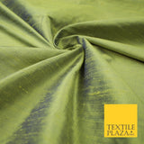 45 COLOURS Luxury 100% PURE Plain Dupion SLUB Textured Raw Silk Handloom Fabric
