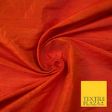 45 COLOURS Luxury 100% PURE Plain Dupion SLUB Textured Raw Silk Handloom Fabric