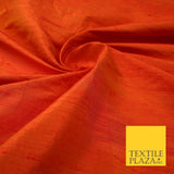 45 COLOURS Luxury 100% PURE Plain Dupion SLUB Textured Raw Silk Handloom Fabric