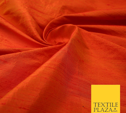 45 COLOURS Luxury 100% PURE Plain Dupion SLUB Textured Raw Silk Handloom Fabric