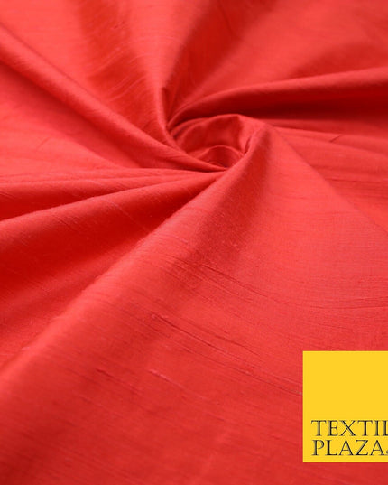 45 COLOURS Luxury 100% PURE Plain Dupion SLUB Textured Raw Silk Handloom Fabric