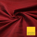 45 COLOURS Luxury 100% PURE Plain Dupion SLUB Textured Raw Silk Handloom Fabric