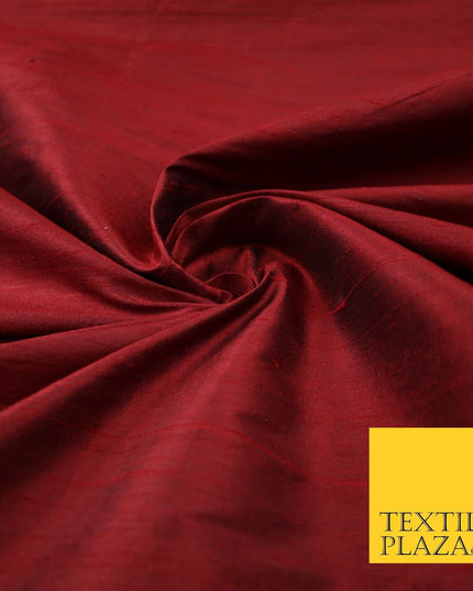 45 COLOURS Luxury 100% PURE Plain Dupion SLUB Textured Raw Silk Handloom Fabric