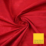 45 COLOURS Luxury 100% PURE Plain Dupion SLUB Textured Raw Silk Handloom Fabric