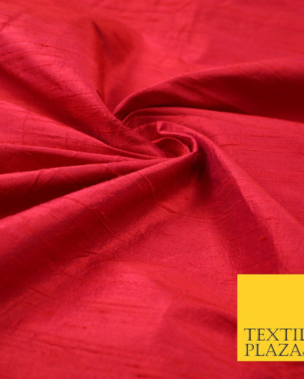 45 COLOURS Luxury 100% PURE Plain Dupion SLUB Textured Raw Silk Handloom Fabric