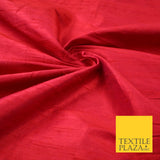 45 COLOURS Luxury 100% PURE Plain Dupion SLUB Textured Raw Silk Handloom Fabric